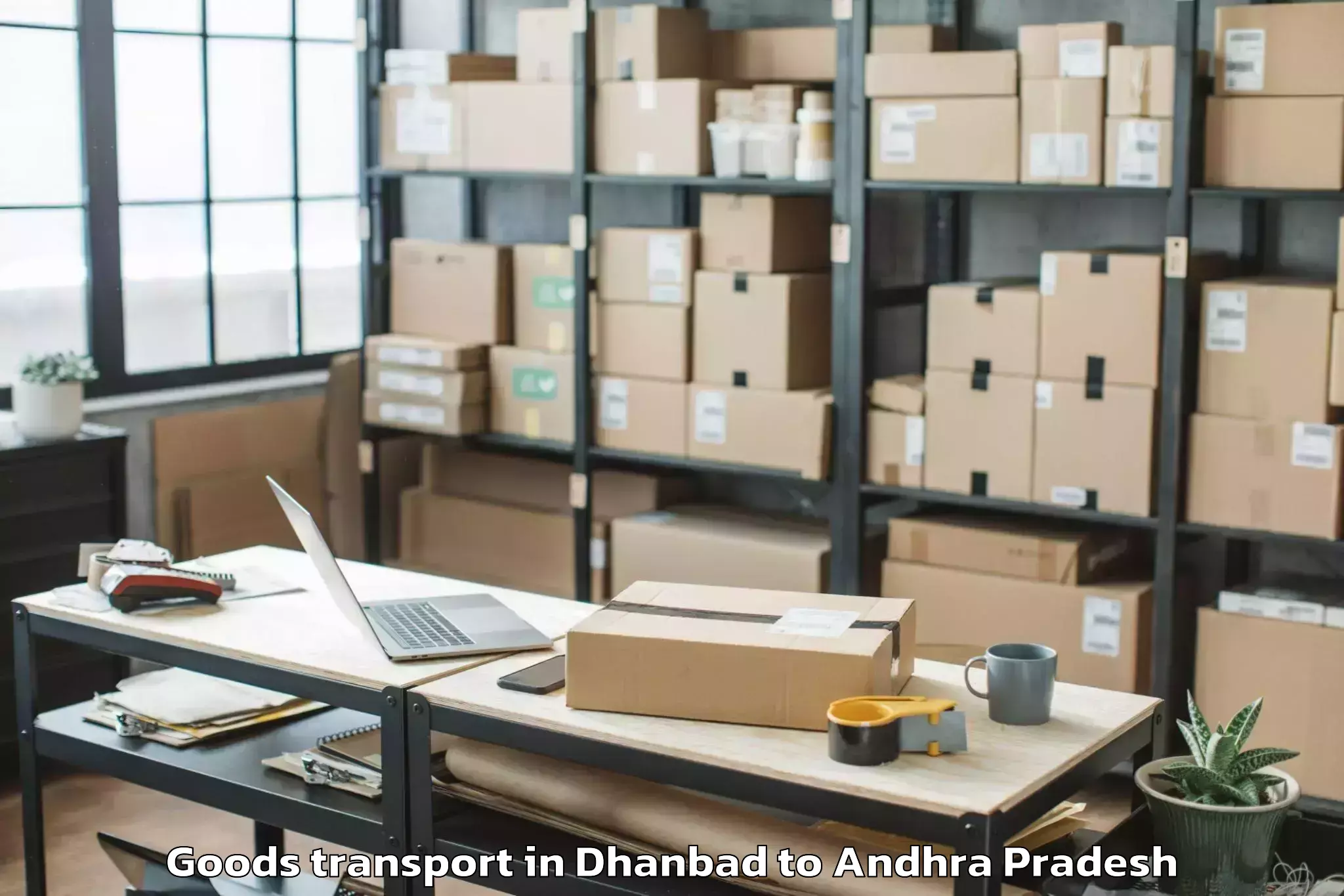 Book Your Dhanbad to Madhurapudi Goods Transport Today